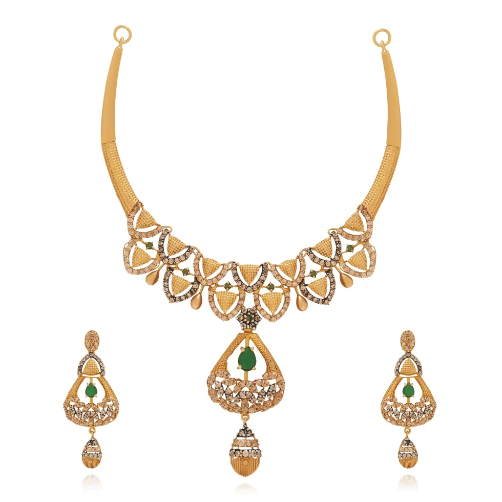Aurelia Bloom Necklace Set - Gold Necklace - 7