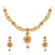 Floral Aureate Necklace Set - Gold Necklace - 14