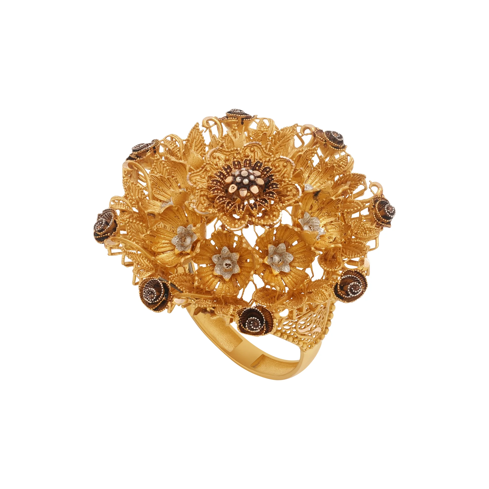 Regal Fleur Ring - Gold Ring - 8