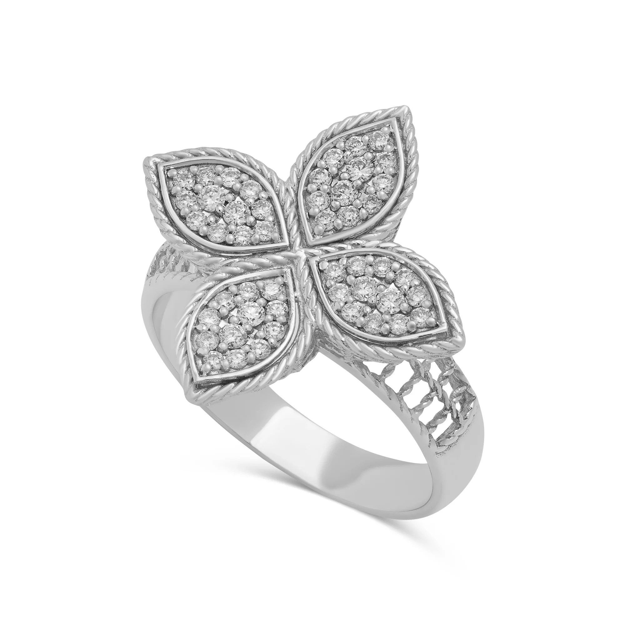 Petal Bloom Ring - Diamond Ring - 10