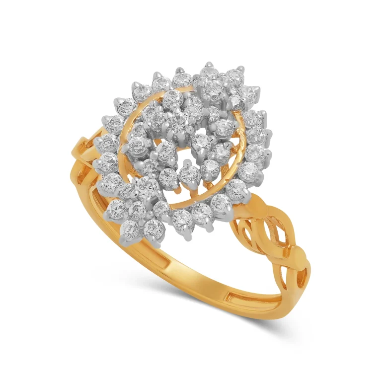 Aurina Spiral Ring - Gold Ring - 10
