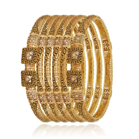 Zephyra Gold Bangles
